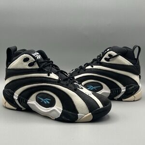 Reebok Shaqnosis Black White Retro Basketball - Youth Size 5.5 Women's Size 7